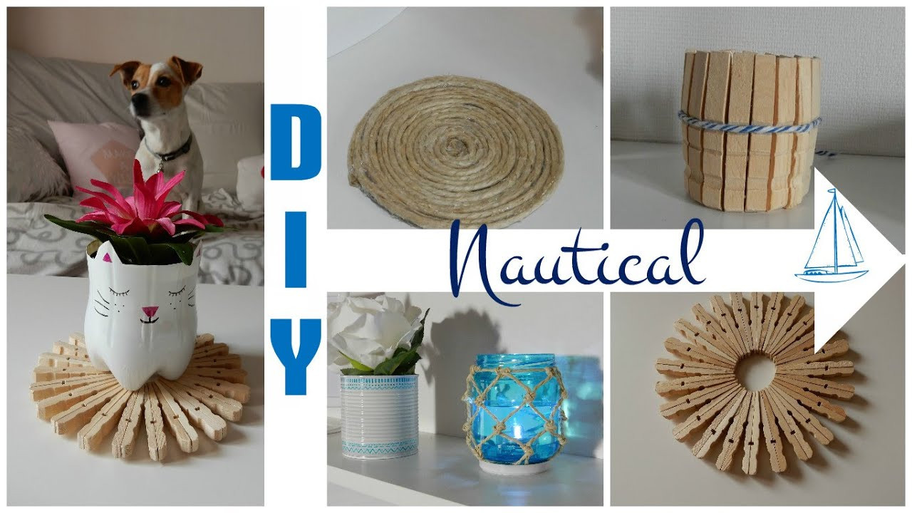 Nautical DIY Decorations
 Nautical themed room decor 2 Beach decor DIY Déco à