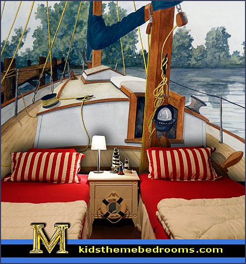 Nautical Kids Decor
 25 Amazing Boat Rooms For Kids Design Dazzle