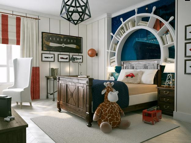 Nautical Kids Decor
 Nautical Decor Ideas Kids Room Decorating with Ship Wheels