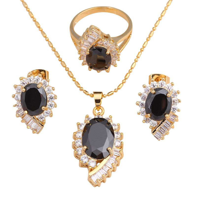 Necklace Earring Sets
 Aliexpress Buy Cool Fashion Jewelry Set Black yx