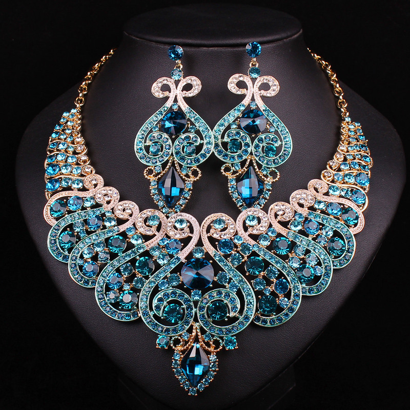 Necklace Earring Sets
 Aliexpress Buy White Gold Plated Bridal Jewelry Sets