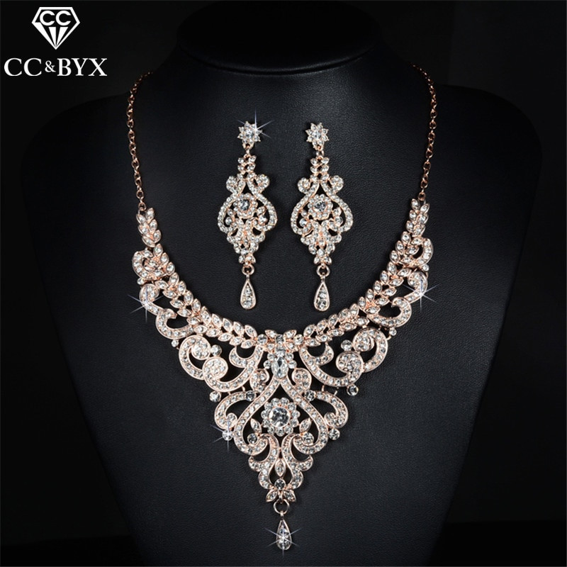 Necklace Earring Sets
 Vintage Jewelry Earring and Necklace Bridal Wedding
