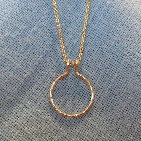 Necklace Ring Holder
 Items similar to Ring Holder Necklace 14k Gold Wedding