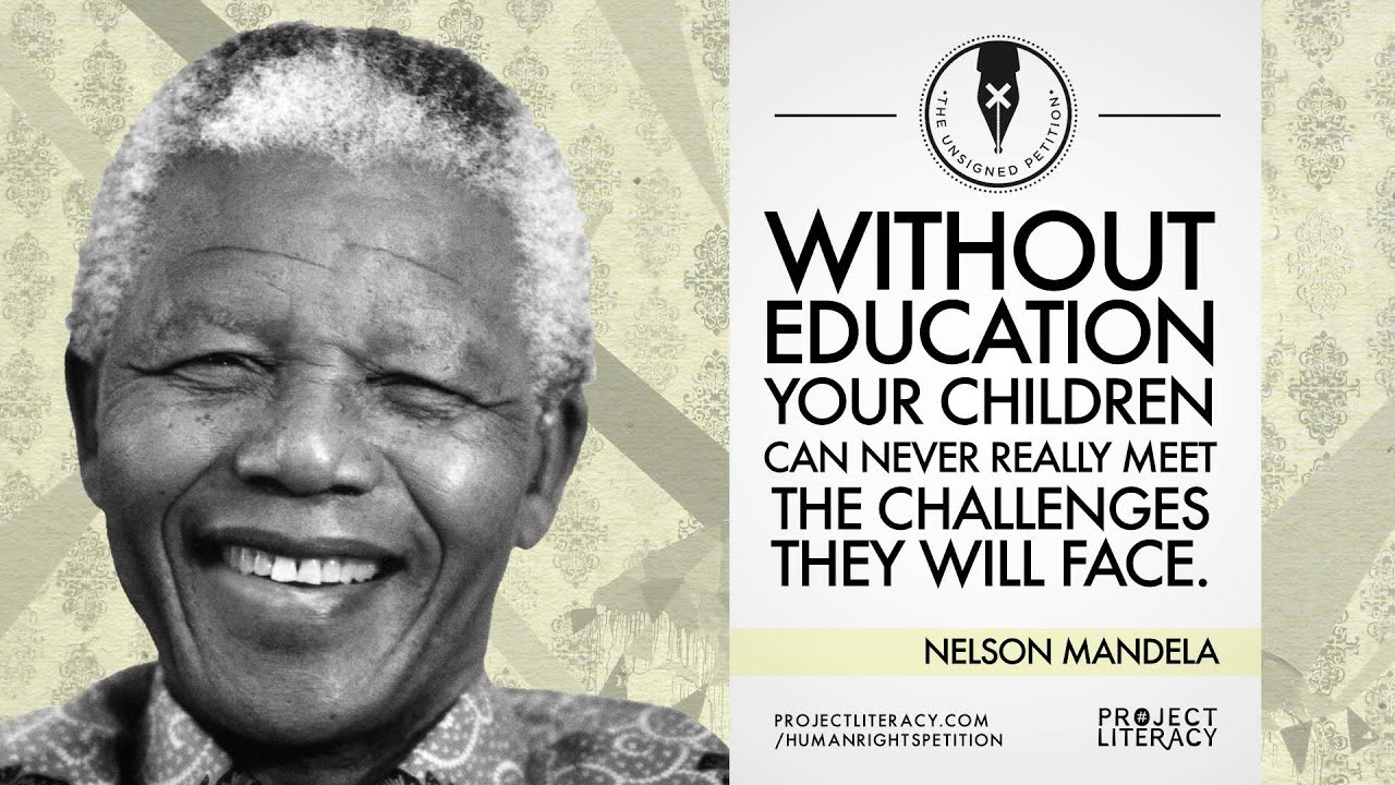 Nelson Mandela Quotes On Education
 Project Literacy Nelson Mandela Quote