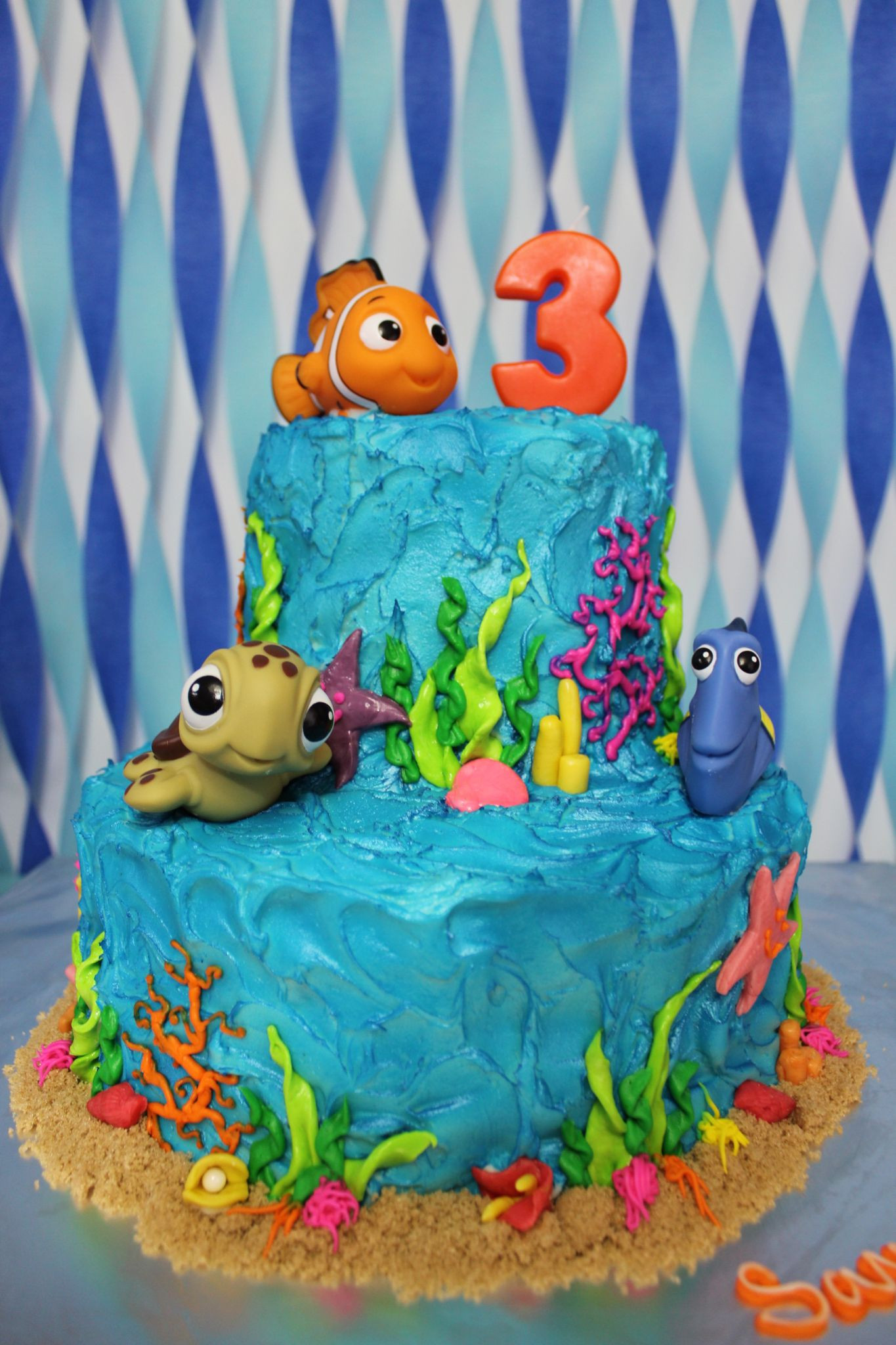 Nemo Birthday Cake
 Finding Nemo theme birthday cake