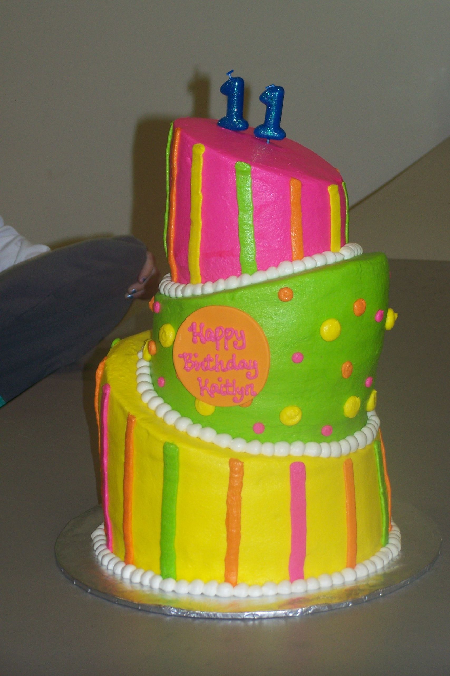 Neon Birthday Cake
 children’s birthday parties