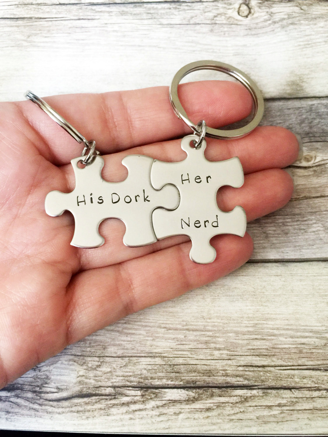 Nerd Gift Ideas For Boyfriend
 His Dork Her Nerd Keychains Couples Keychain set Geekery