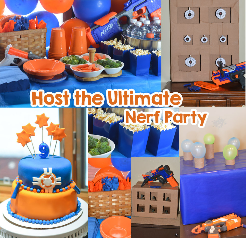 Nerf Birthday Party Supplies
 Nerf Party Ideas Host the Ultimate Nerf Party Mommy s