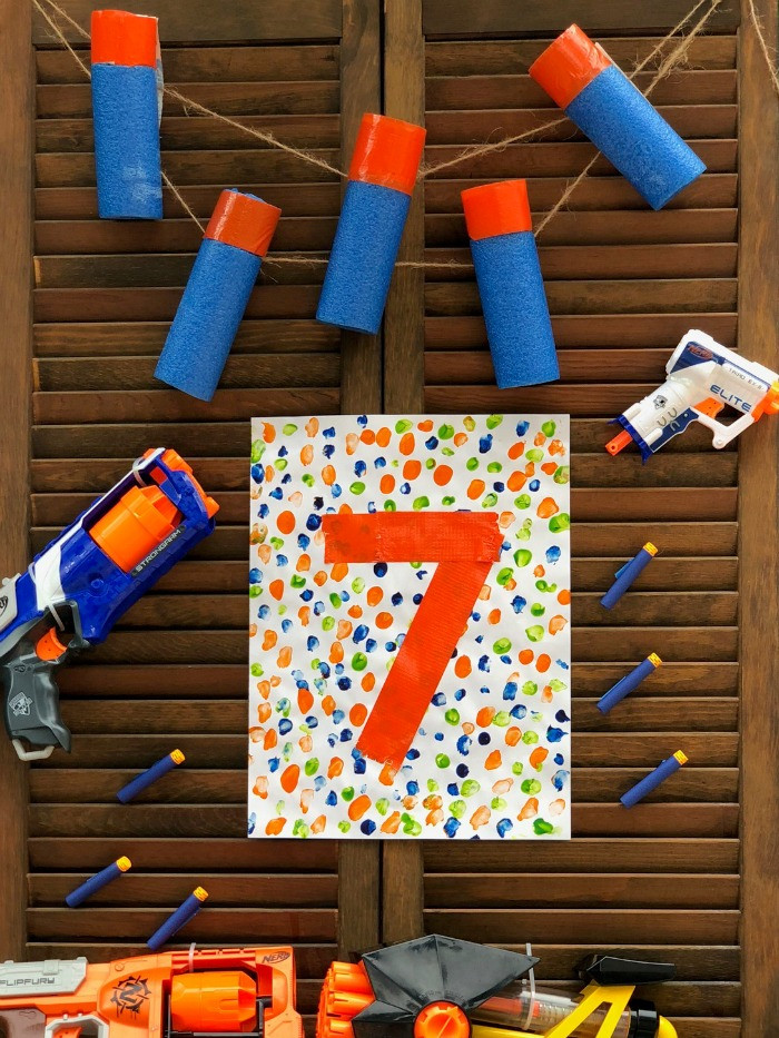 Nerf Birthday Party Supplies
 Simple Ideas for an at home Nerf Gun Birthday Party
