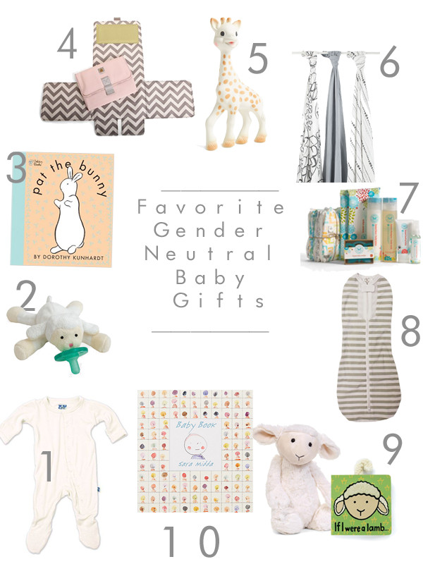 Neutral Baby Gift Ideas
 10 favorite gender neutral baby ts Sarah Tucker