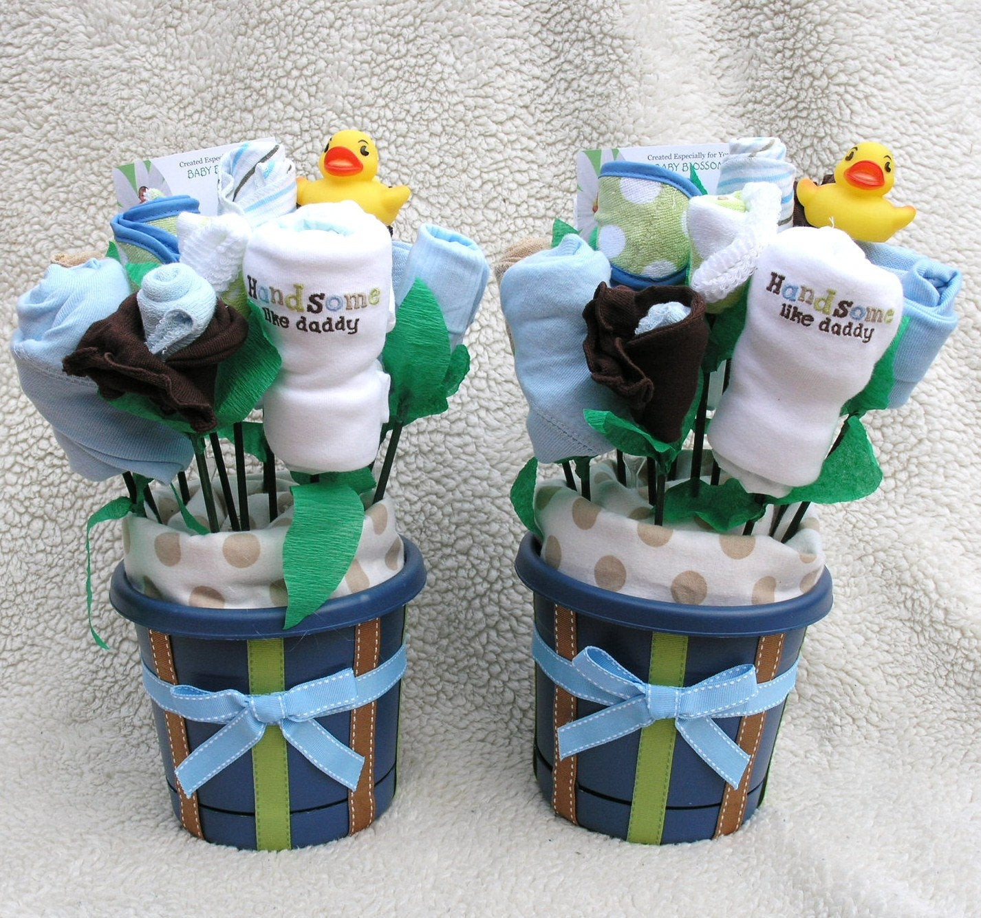 New Born Baby Boy Gifts
 Baby Bouquets for Twin Boys Unique Gift Baby by babyblossomco