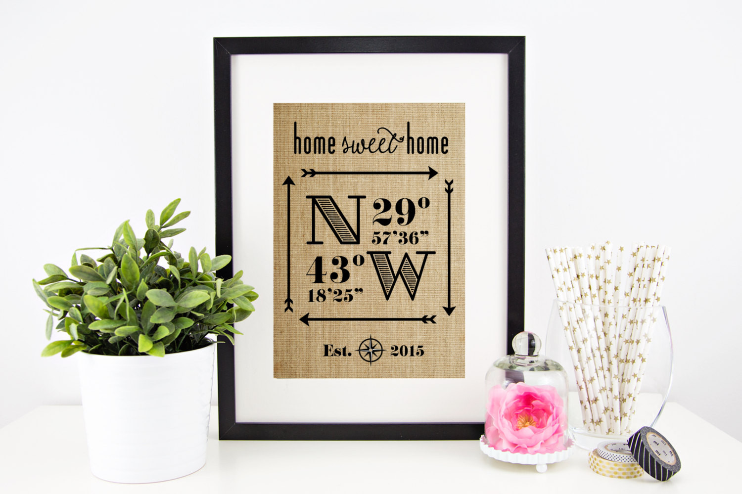 New Couples Gift Ideas
 New Home Housewarming Gift Wedding Gifts for Couple Latitude