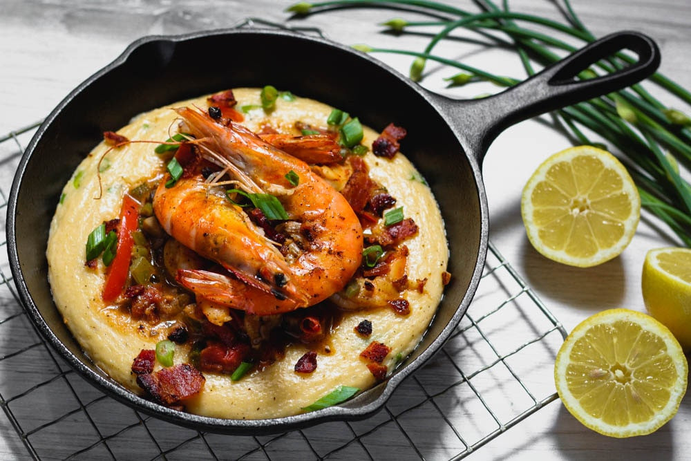 New Orleans Bbq Shrimp And Grits
 New Orleans Style BBQ Shrimp and Cheesy Grits Cooking