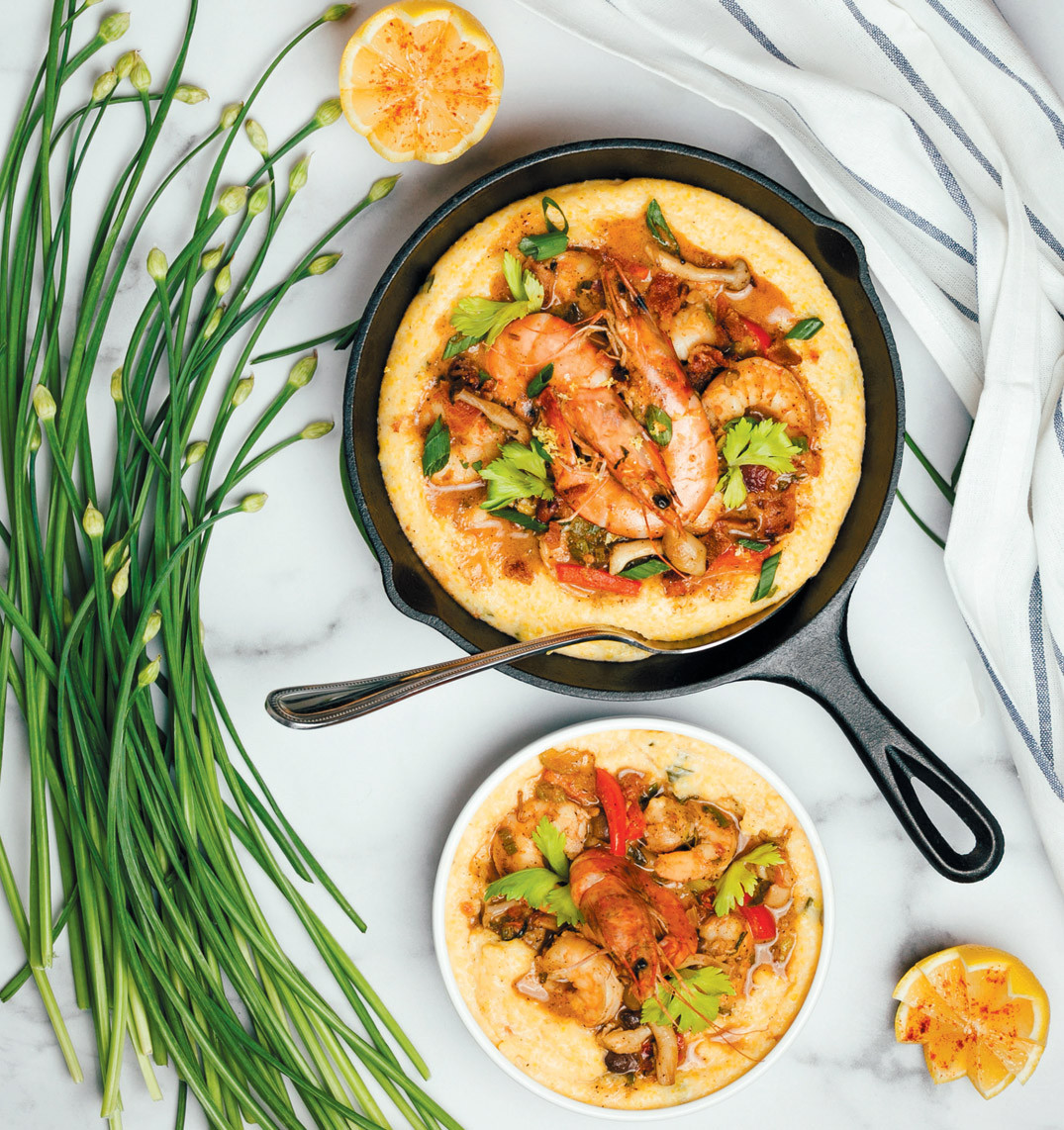 New Orleans Bbq Shrimp And Grits
 New Orleans BBQ Shrimp and Cheesy Grits