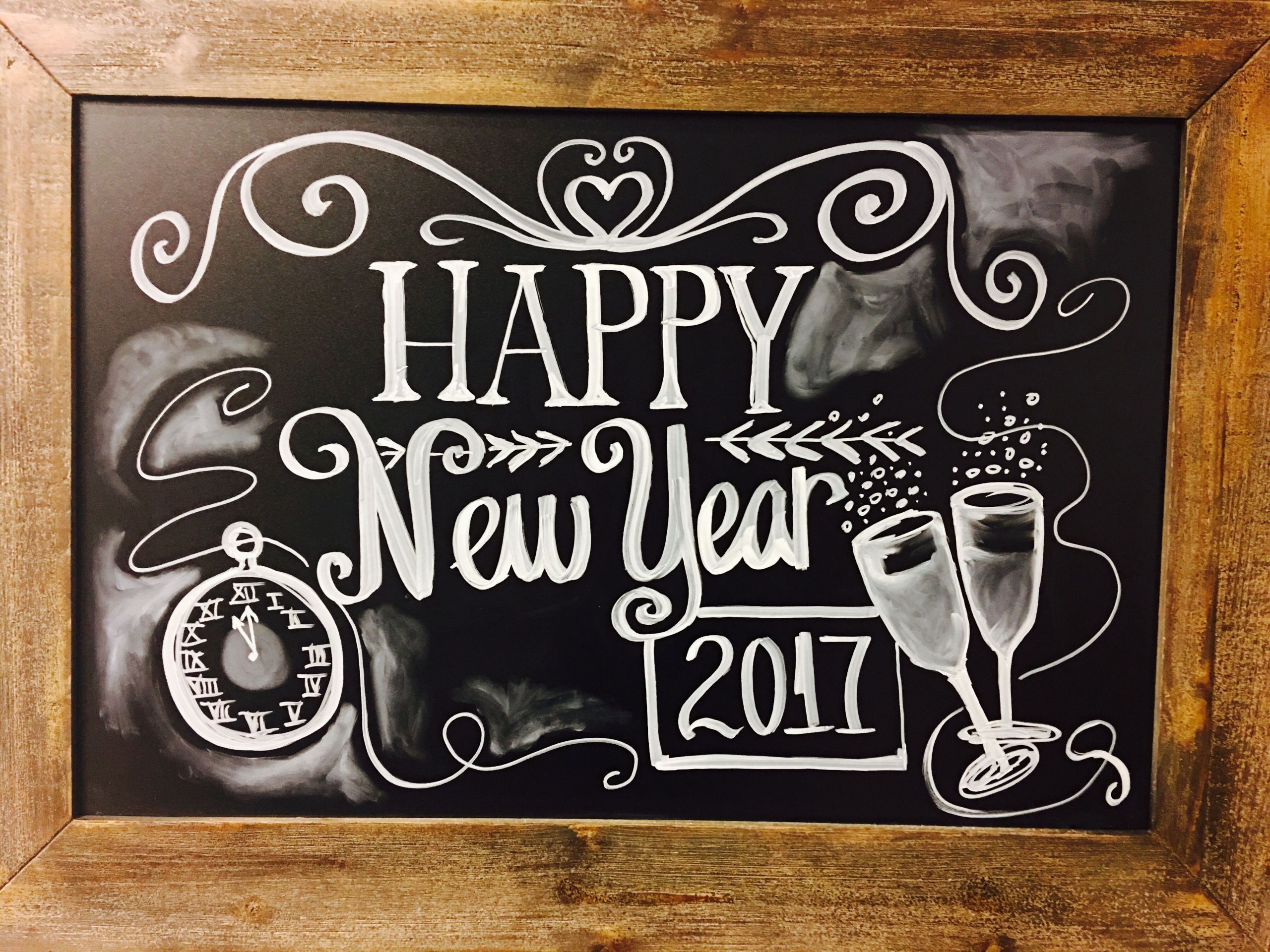 New Year Chalkboard Ideas
 Chalkboard New Year