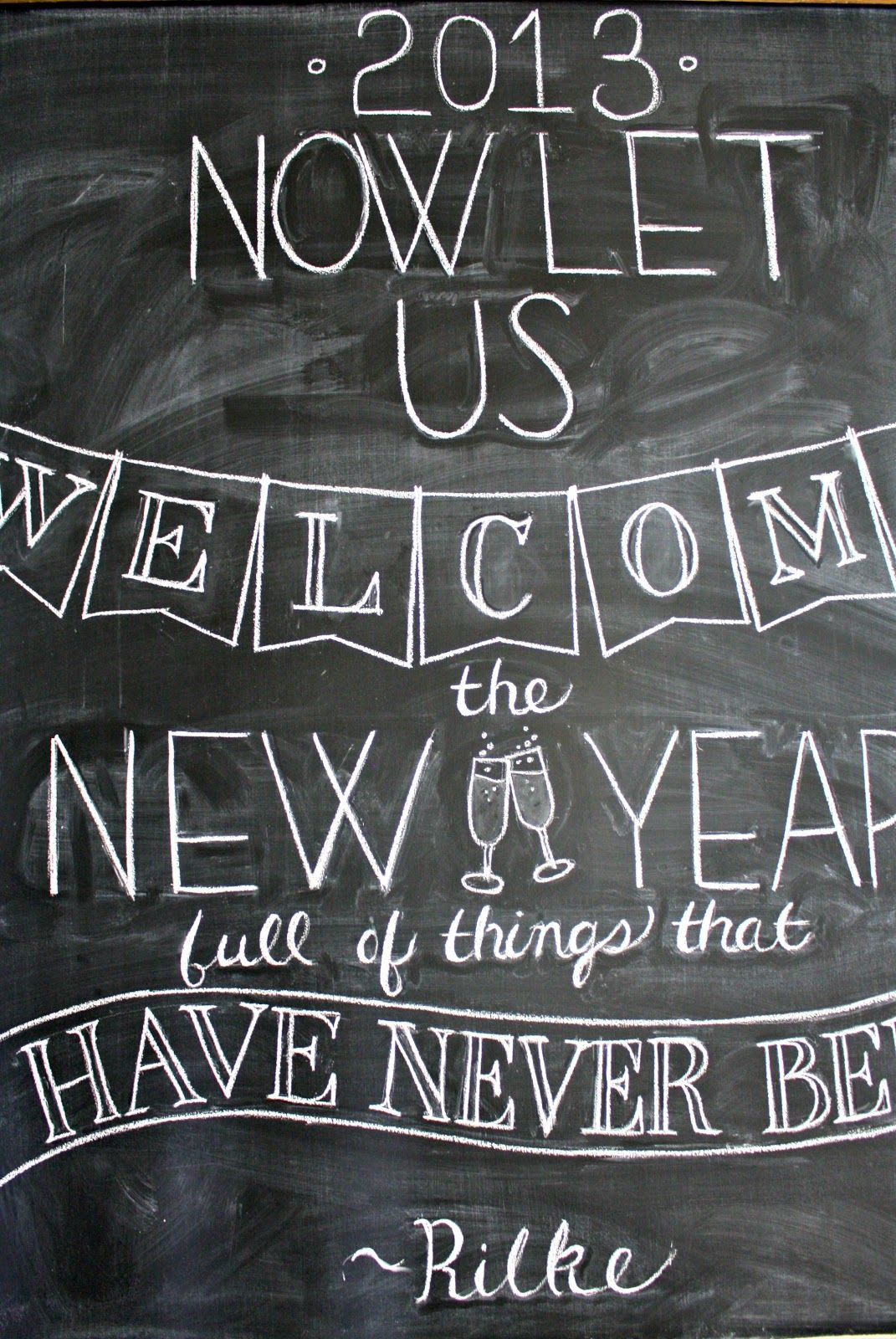 New Year Chalkboard Ideas
 New Years Chalkboard