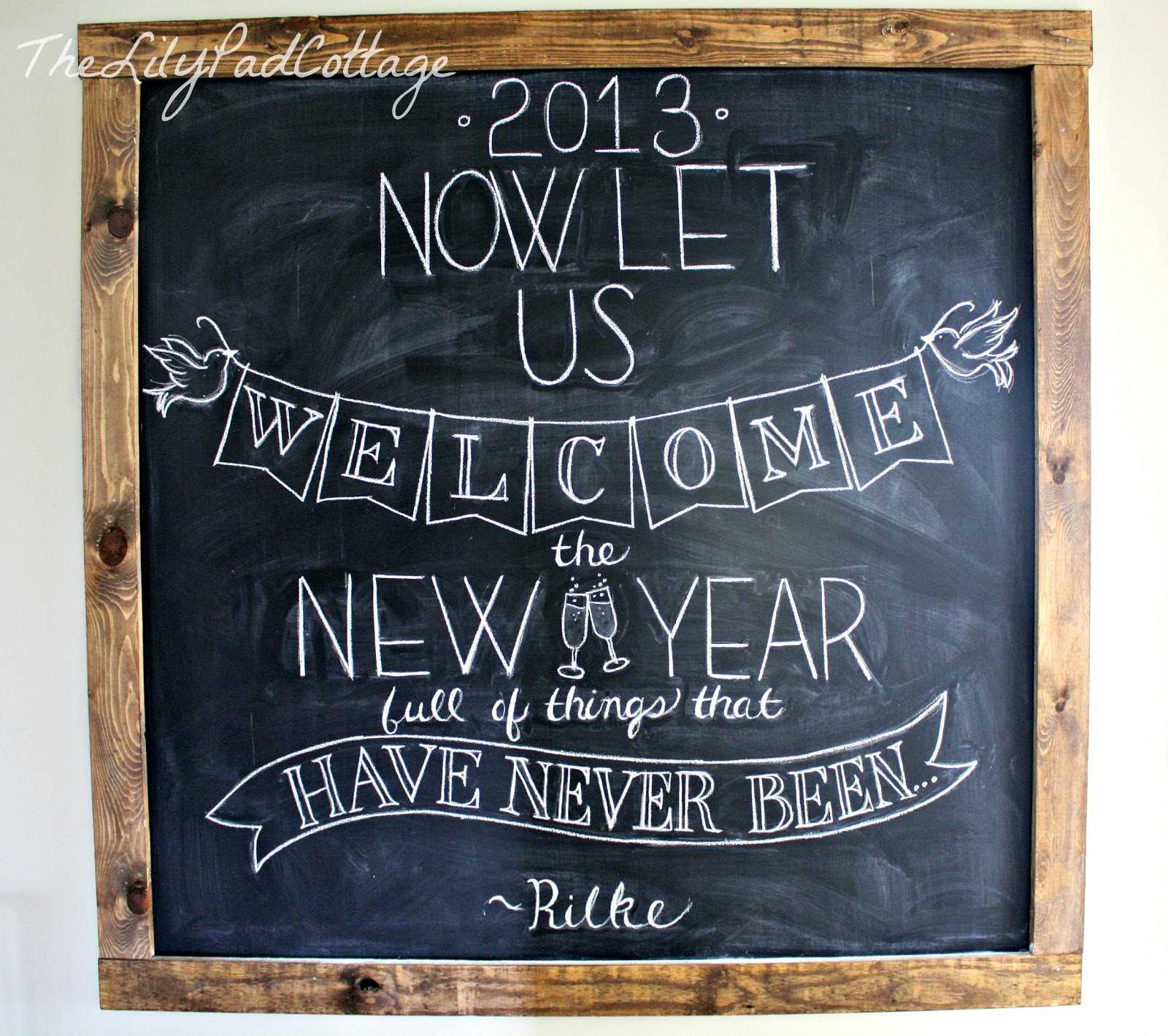 New Year Chalkboard Ideas
 New Years Chalkboard The Lilypad Cottage