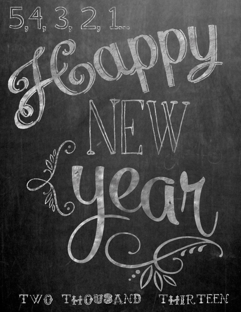 New Year Chalkboard Ideas
 New Years Printables Sweet Cs Designs