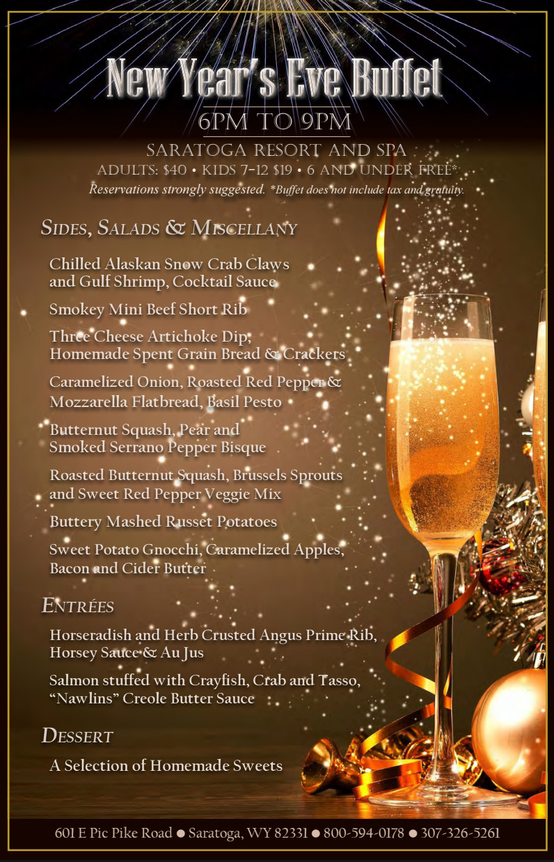 New Year Day Dinner Menu
 Join us for a Christmas Day Dinner and New Years Eve Buffet