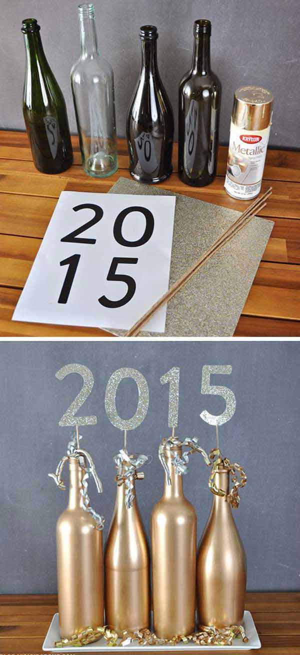 New Year DIY Decorations
 Top 32 Sparkling DIY Decoration Ideas For New Years Eve