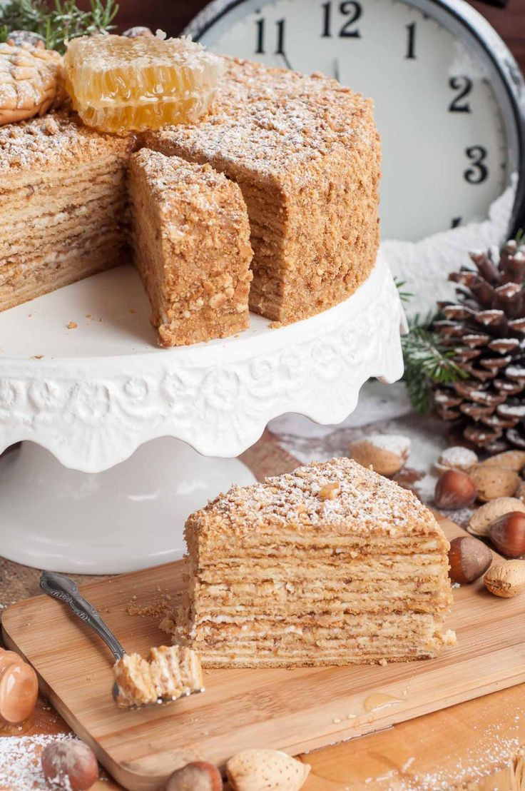 New Year'S Day Desserts
 New Year s Honey Cake Medovik Recipe