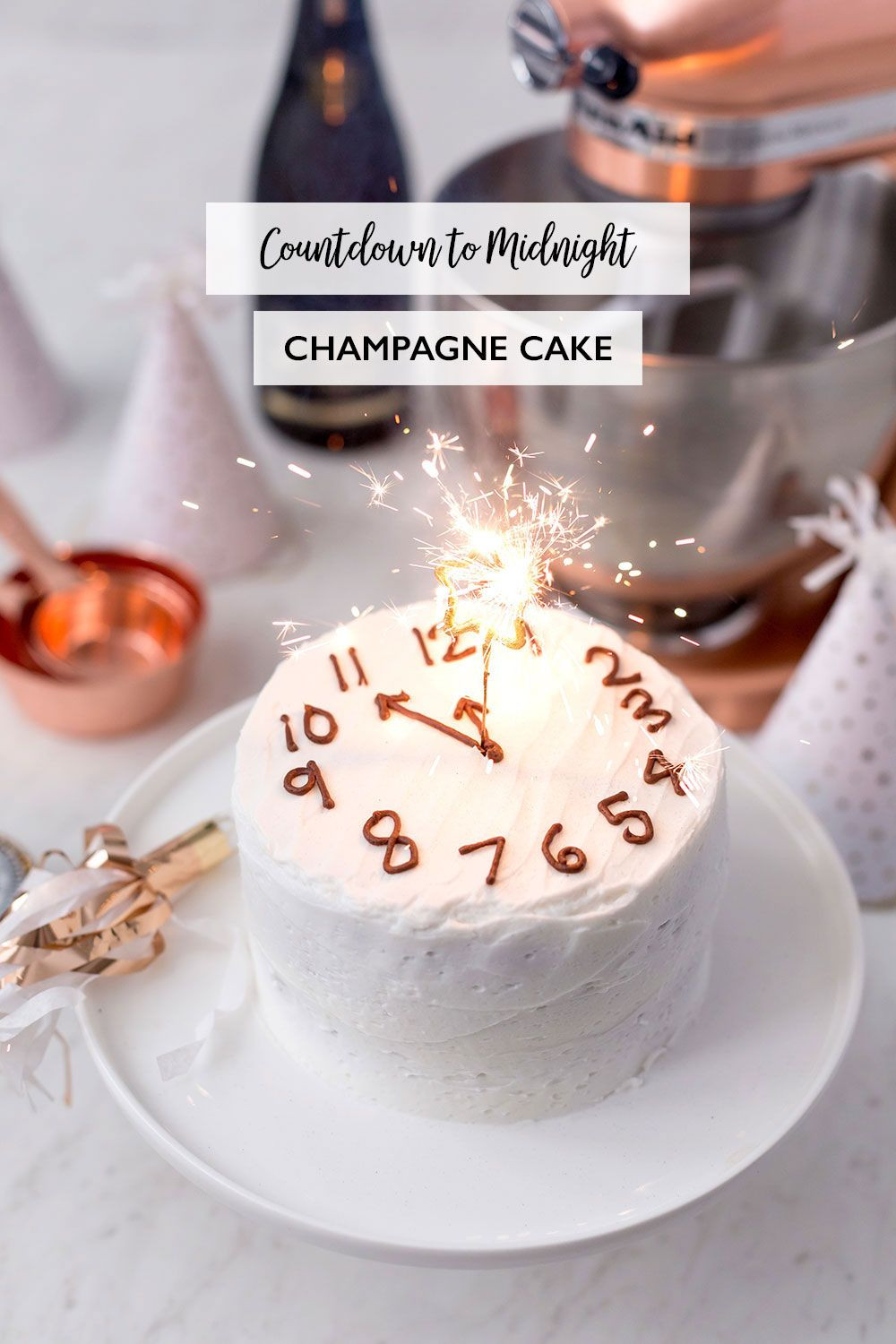 New Year'S Day Desserts
 Countdown to Midnight Champagne Cake for the perfect New