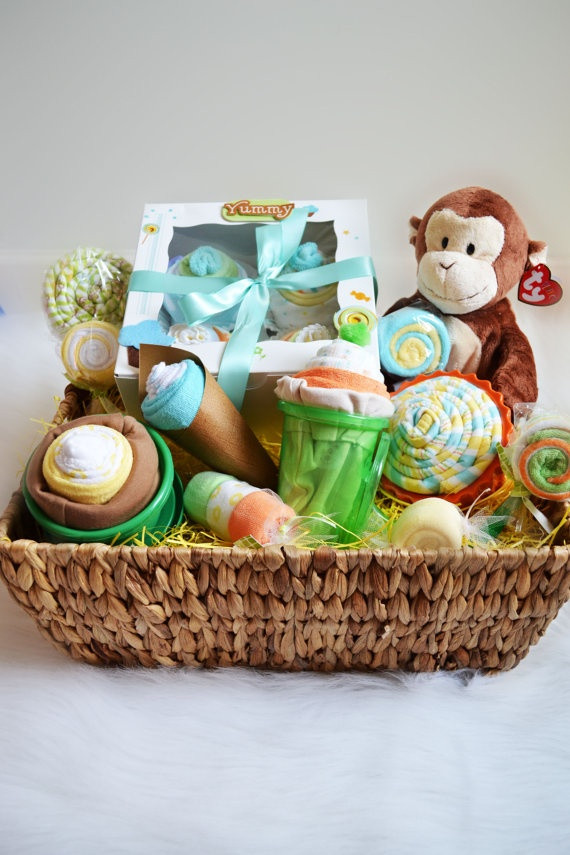 Newborn Baby Gift Baskets Ideas
 52 best images about baby t baskets on Pinterest