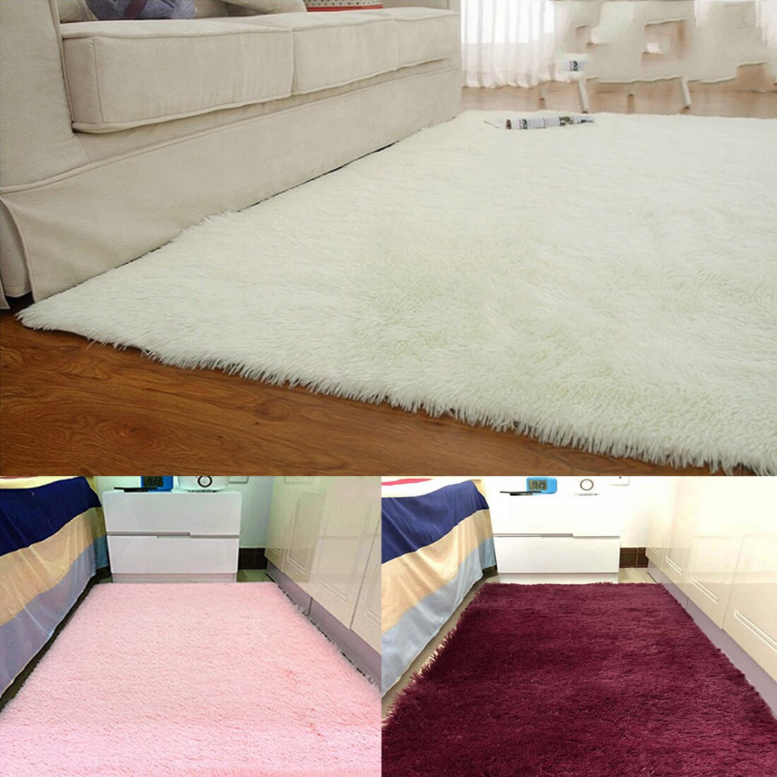 Nice Rugs For Living Room
 40 60cm Soft Shaggy Carpet For Living Room bedroom Rug