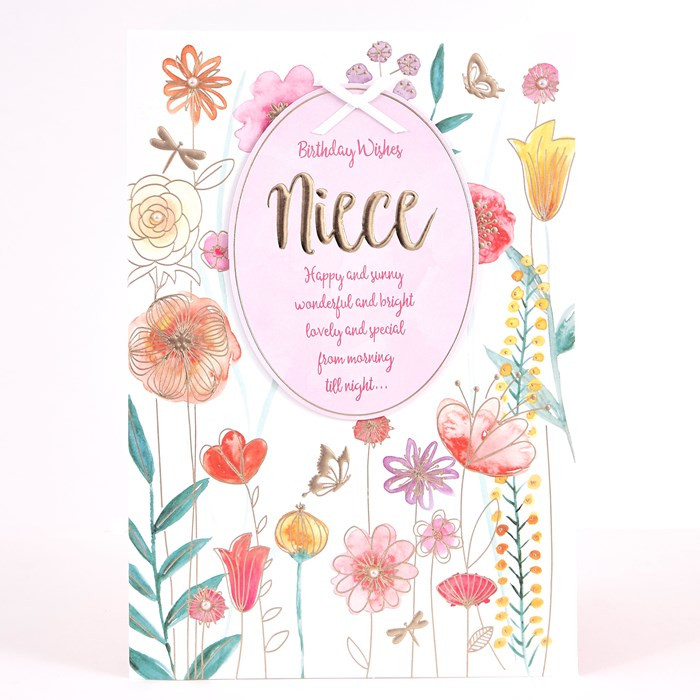Niece Birthday Cards
 Signature Collection Birthday Card Niece Flowers £1 49