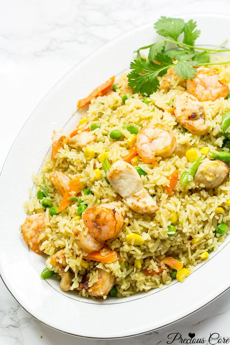 Nigerian Fried Rice
 CHICKEN AND SHRIMP FRIED RICE AFRICAN STYLE