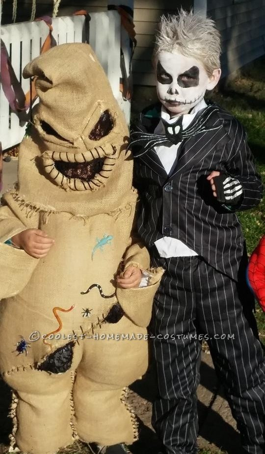 Nightmare Before Christmas Costumes DIY
 Coolest Oogie Boogie Costume with Jack and Sally from