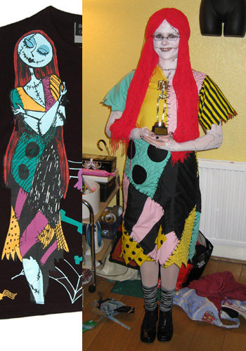 Nightmare Before Christmas Costumes DIY
 Sally Nightmare Before Christmas Halloween 2008