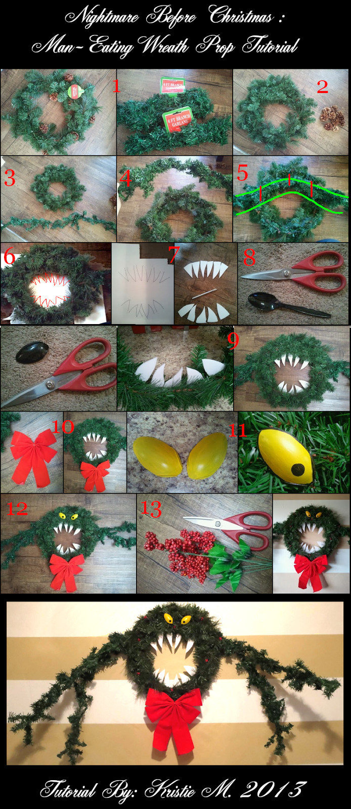 Nightmare Before Christmas Decorations DIY
 DIY Nightmare Before Christmas Wreath s