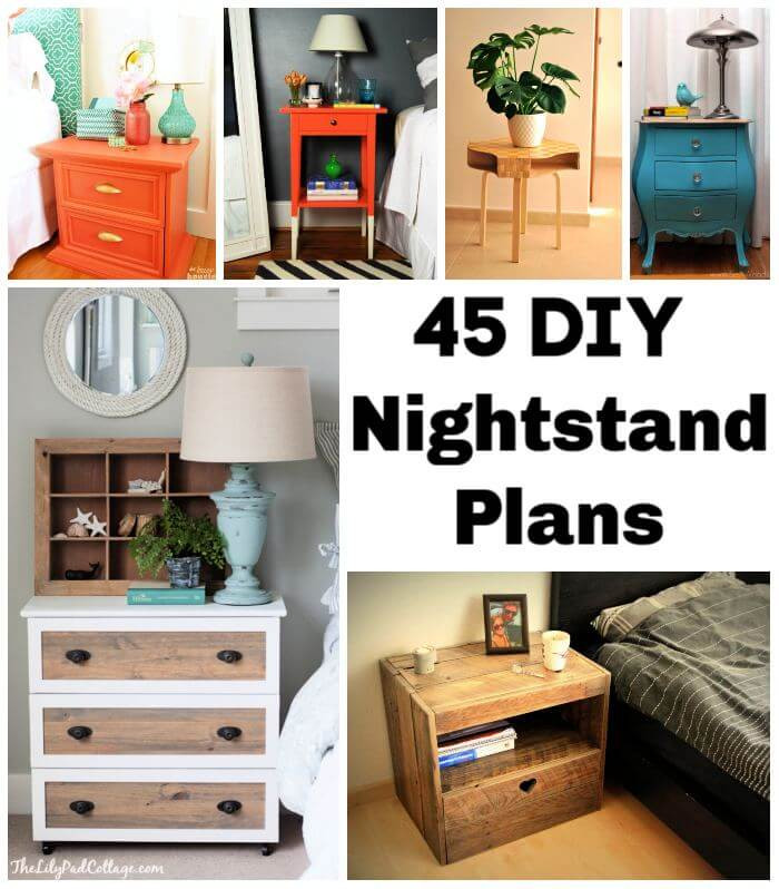 Nightstand DIY Plans
 45 DIY Nightstand Plans That You Can Easily Build ⋆ DIY Crafts