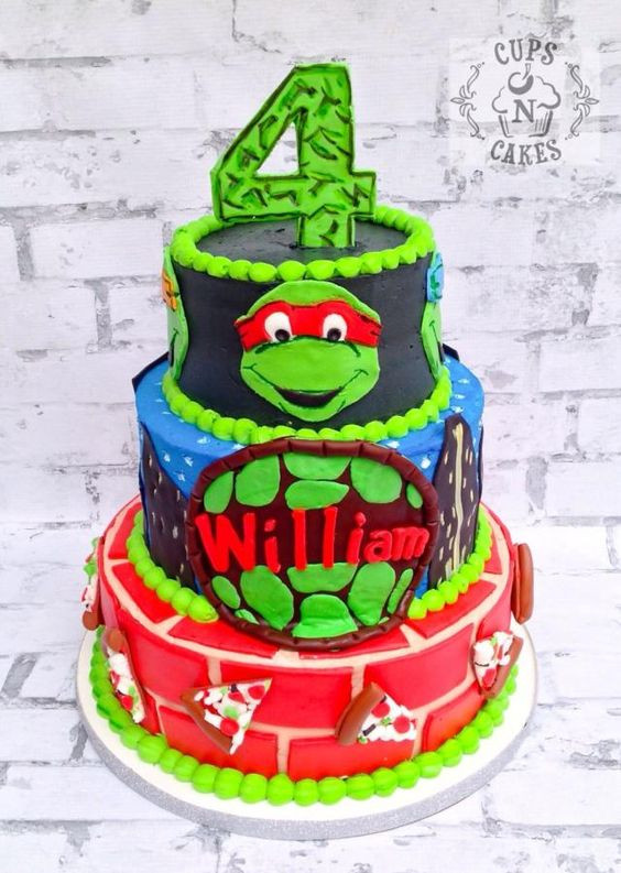 Ninja Turtle Birthday Cake Ideas
 30 Teenage Mutant Ninja Turtle Party Ideas Pretty My