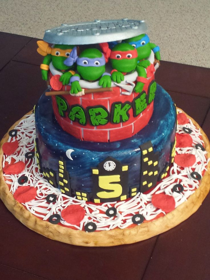 Ninja Turtle Birthday Cake Ideas
 The 25 best Ninja turtle birthday cake ideas on Pinterest