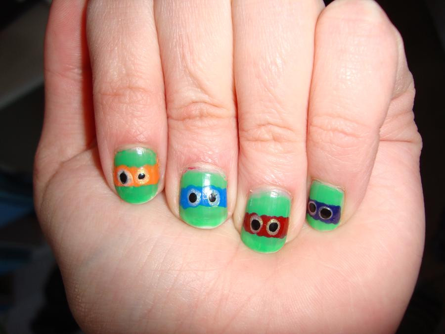 Ninja Turtle Nail Art
 Ninja turtle nail art by dittejochumsen on DeviantArt