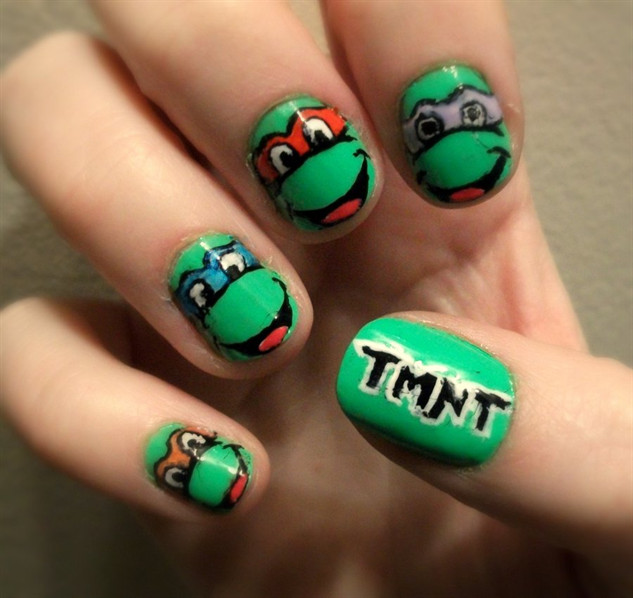 Ninja Turtle Nail Art
 Awesome Teenage Mutant Ninja Turtles Fan Art Paste