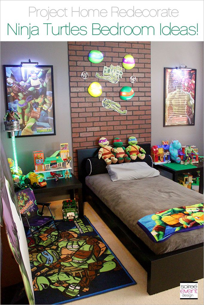 Ninja Turtles Kids Room
 Project Home Redecorate Ninja Turtles Bedroom Ideas