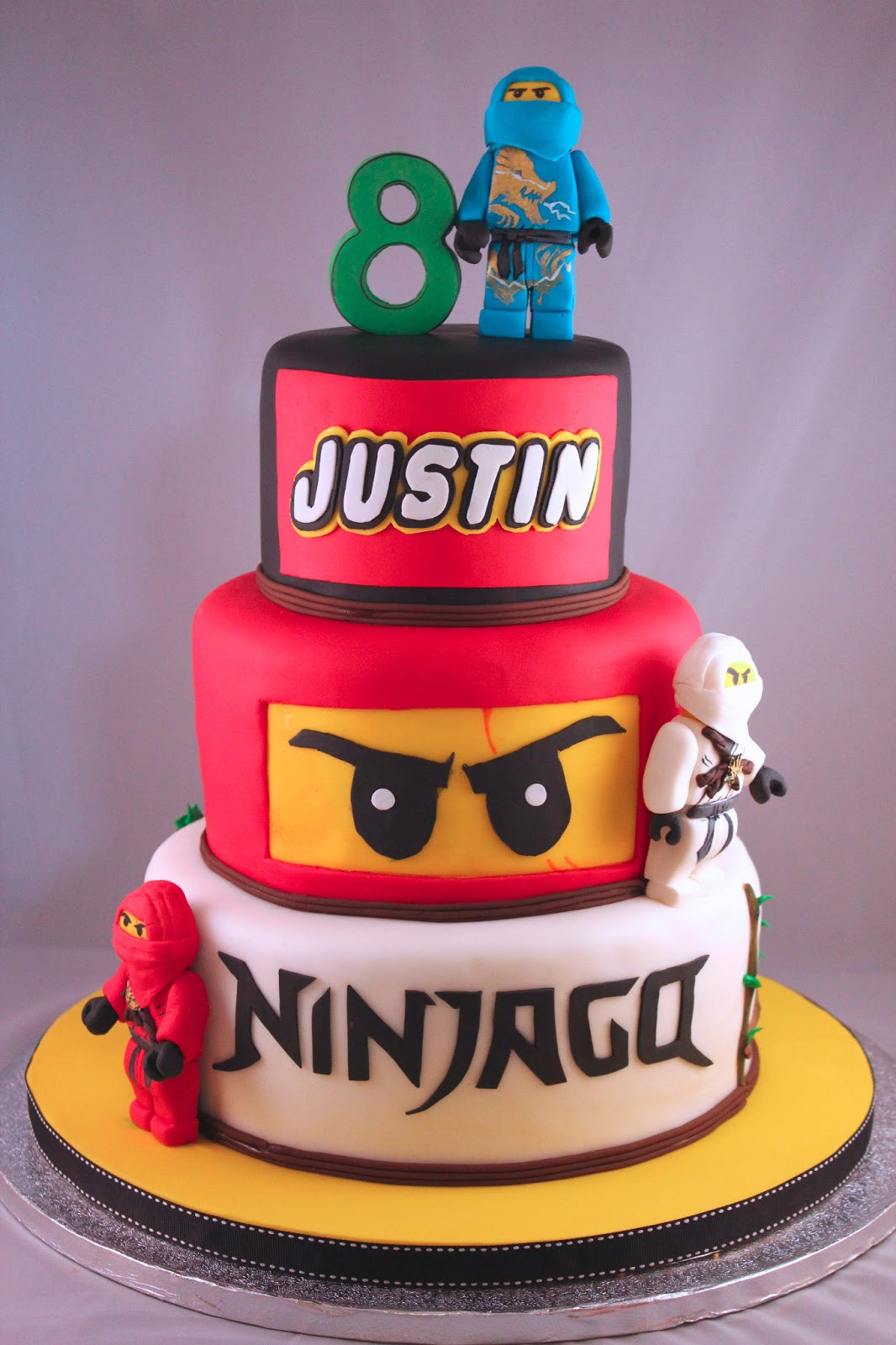 Ninjago Birthday Cake
 Yummy Thingy Justin s Ninjago Cake