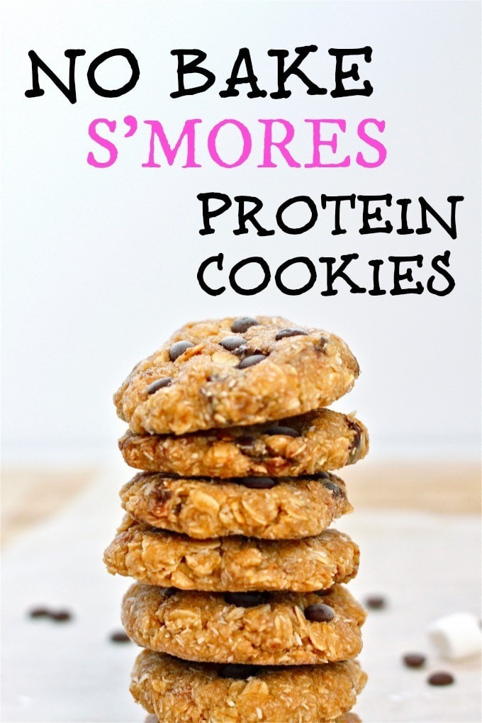 No Bake Protein Cookies
 No Bake S mores Protein Cookies
