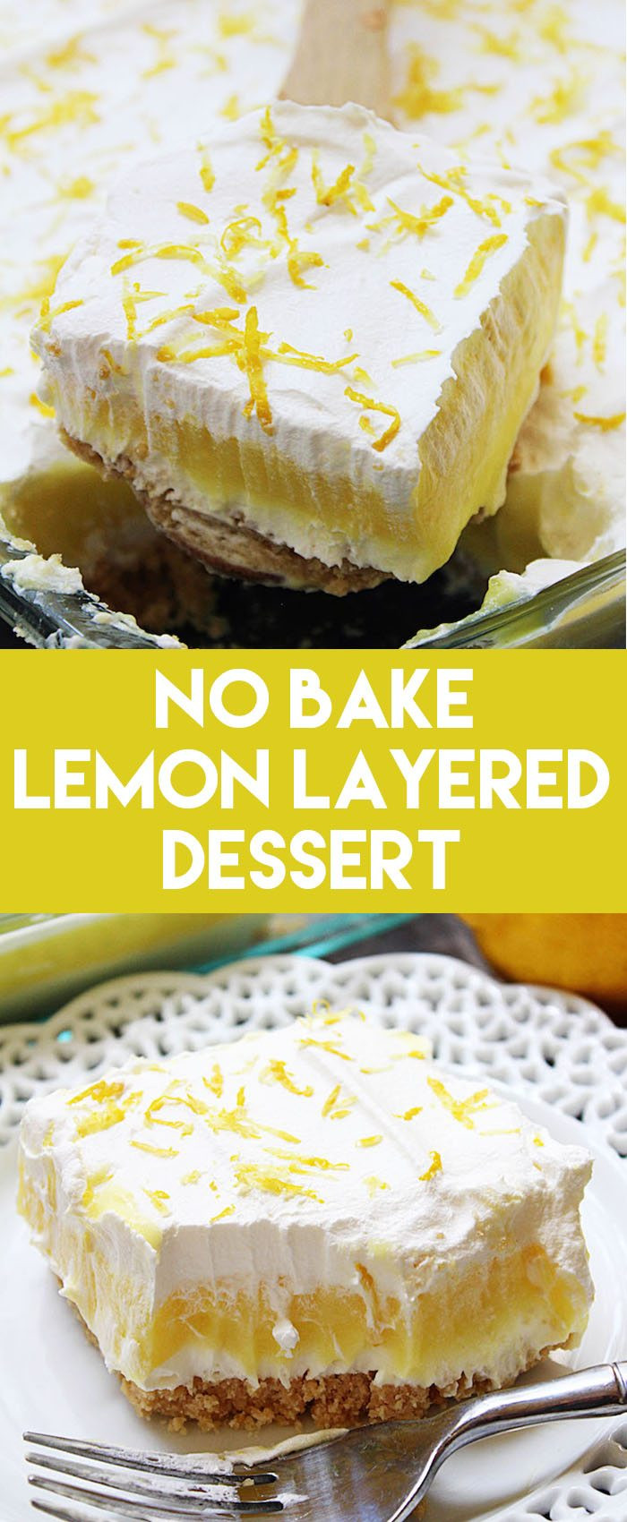 No Bake Pudding Desserts
 No Bake Lemon Layered Dessert High Heels and Grills