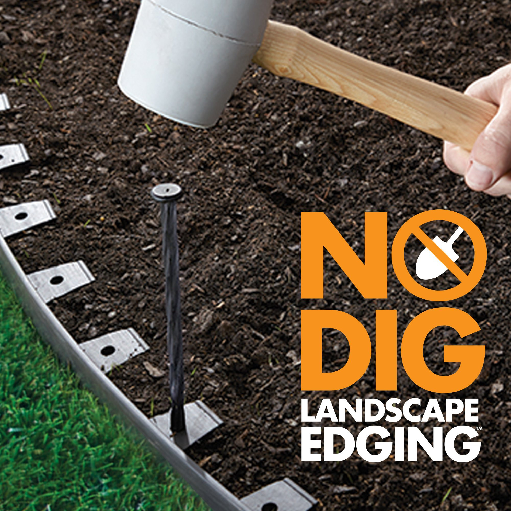No Dig Landscape Edging
 Dimex EasyFlex No Dig Plastic Landscape Edging Kit 40