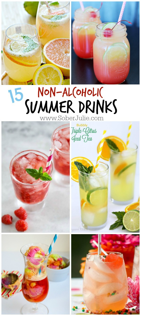 Non Alcoholic Cocktails
 15 Non Alcoholic Drink Recipes for Summer Sober Julie