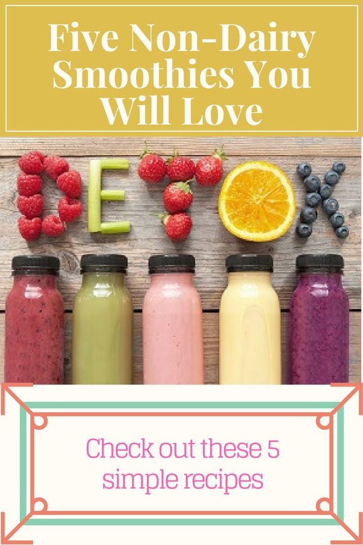 Non Dairy Smoothies For Weight Loss
 Five Non Dairy Smoothies You Will Love