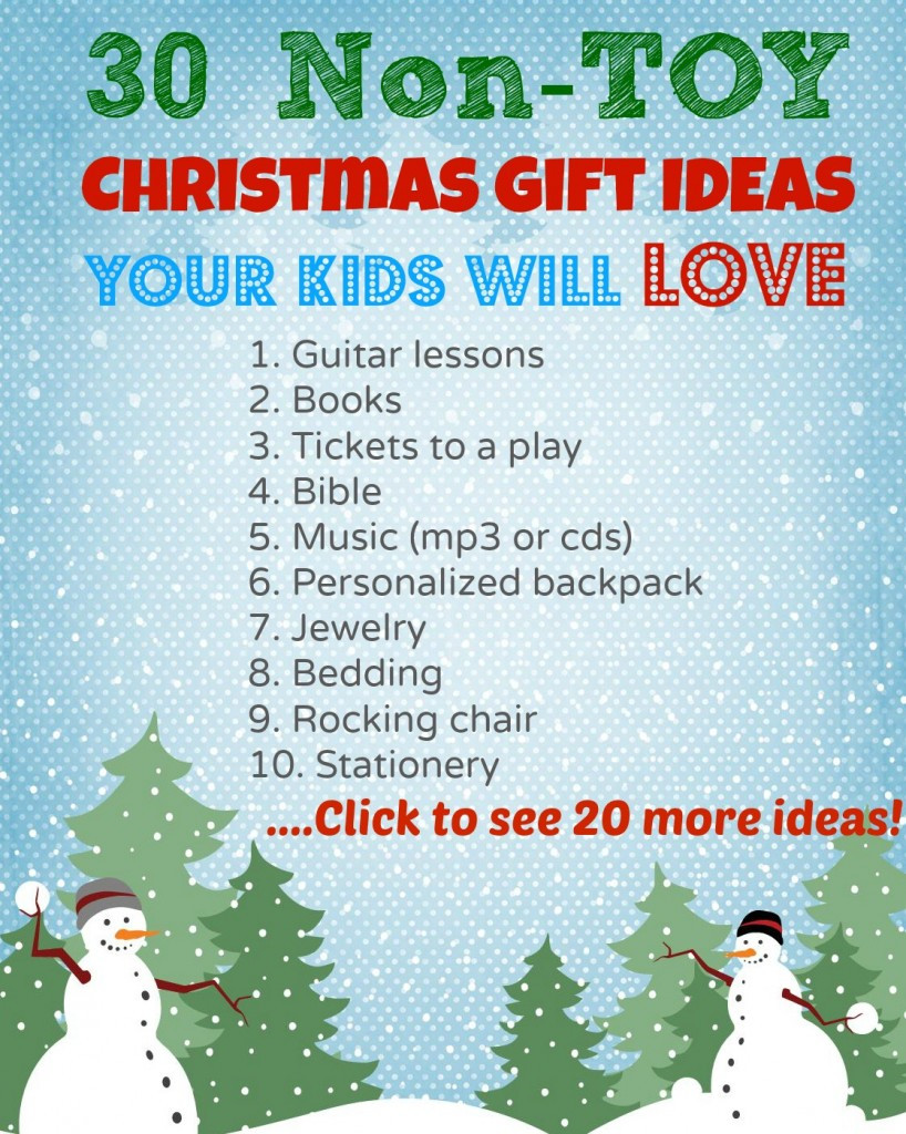 Non Toy Gift Ideas For Kids
 30 Non Toy Christmas Gift Ideas for Kids What Mommy Does