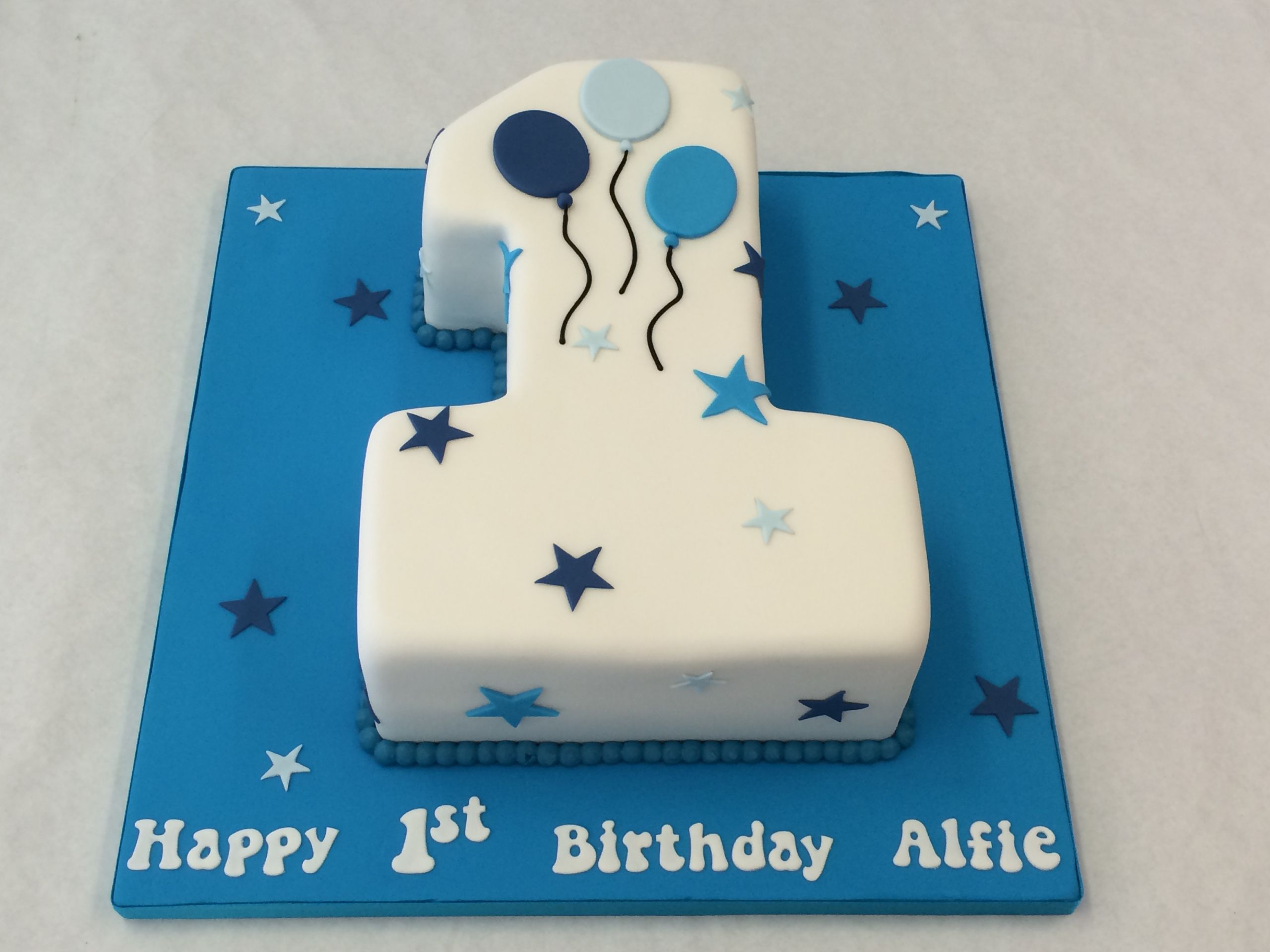 Number 1 Birthday Cake
 Small Number e Cake with Balloons Children s Birthday
