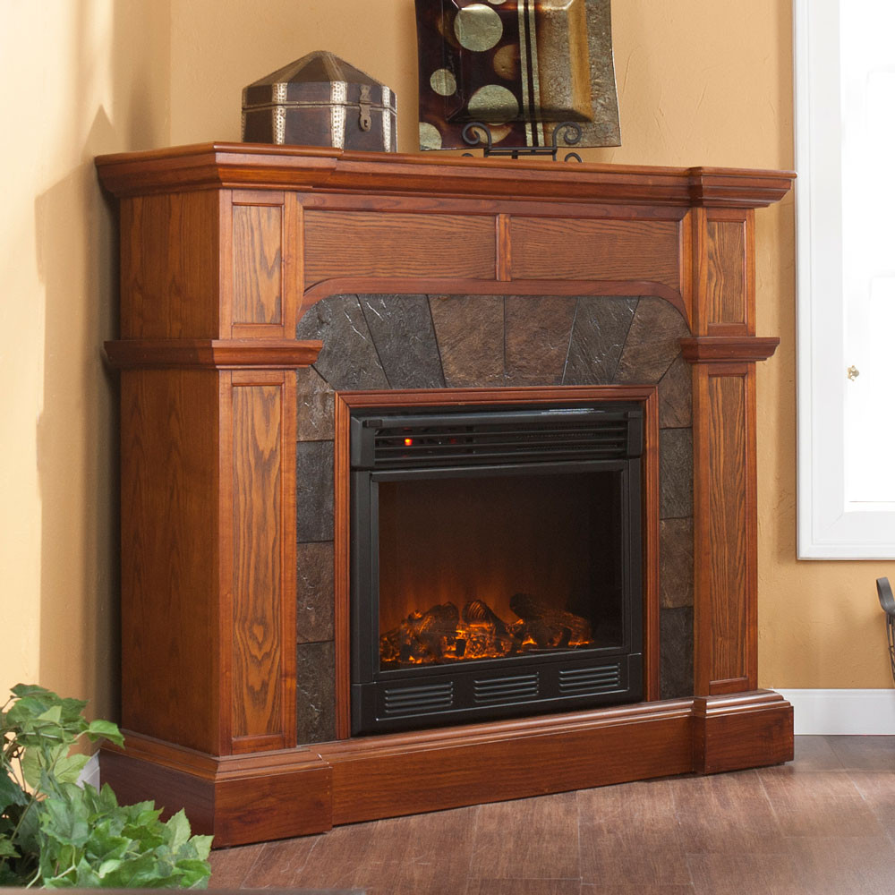 Oak Electric Fireplace
 Cypress Oak Convertible Electric Fireplace Mantel 37 081