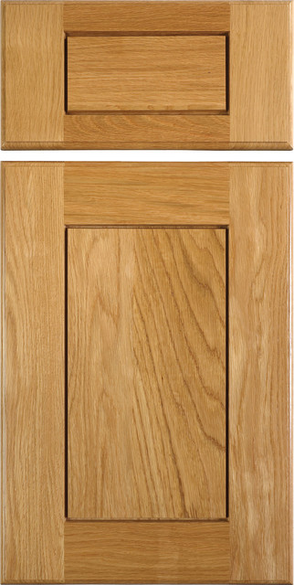 Oak Kitchen Cabinet Doors
 Shaker Style Cabinet Doors in White Oak Traditional