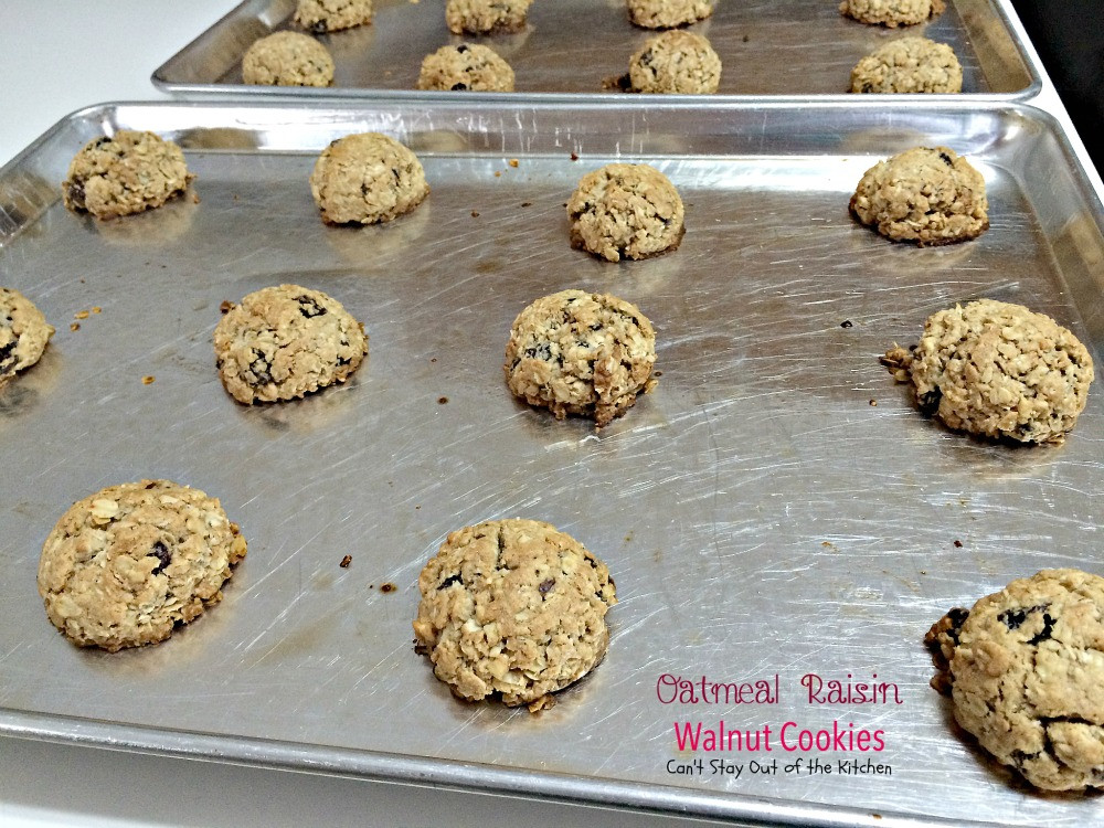 Oatmeal Walnut Cookies
 Oatmeal Raisin Walnut Cookies Can t Stay Out of the Kitchen